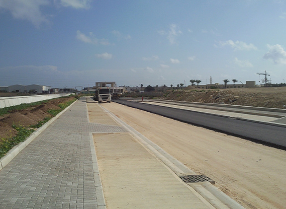 Roads in Hal-Far Industrial Estate