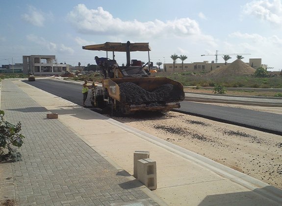 Roads in Hal-Far Industrial Estate