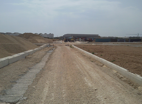 Roads in Hal-Far Industrial Estate