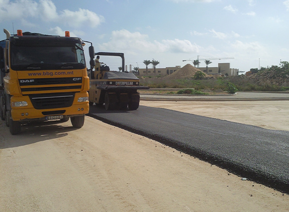 Roads in Hal-Far Industrial Estate