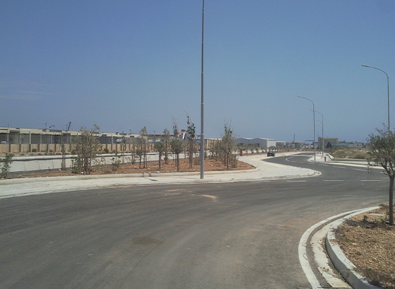 Roads in Hal-Far Industrial Estate